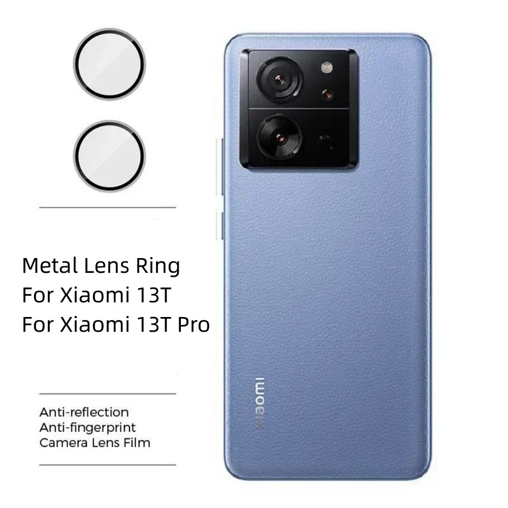 렌즈 금속 카메라 보호대 유리, 샤오미 13T 13TPro Pro 풀 커버 카메라 보호 링, Xiaomi 13T Pro 후면 카메라 필름용