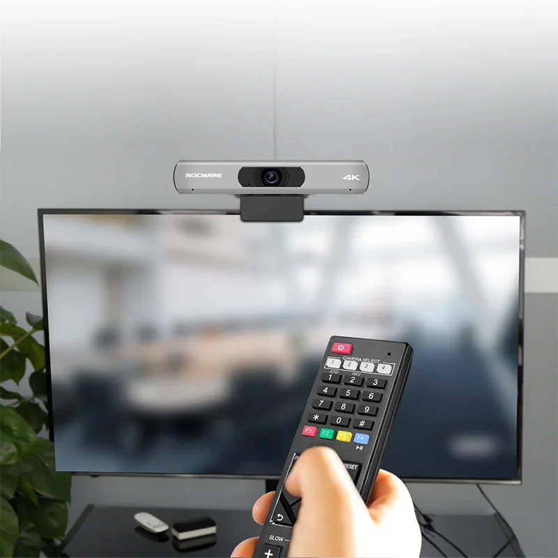 التركيز التلقائي 84 درجة تكبير Skype Teams Webex كاميرا مؤتمرات الفيديو 4K FHD USB مع ميكروفون للتعلم عن بعد