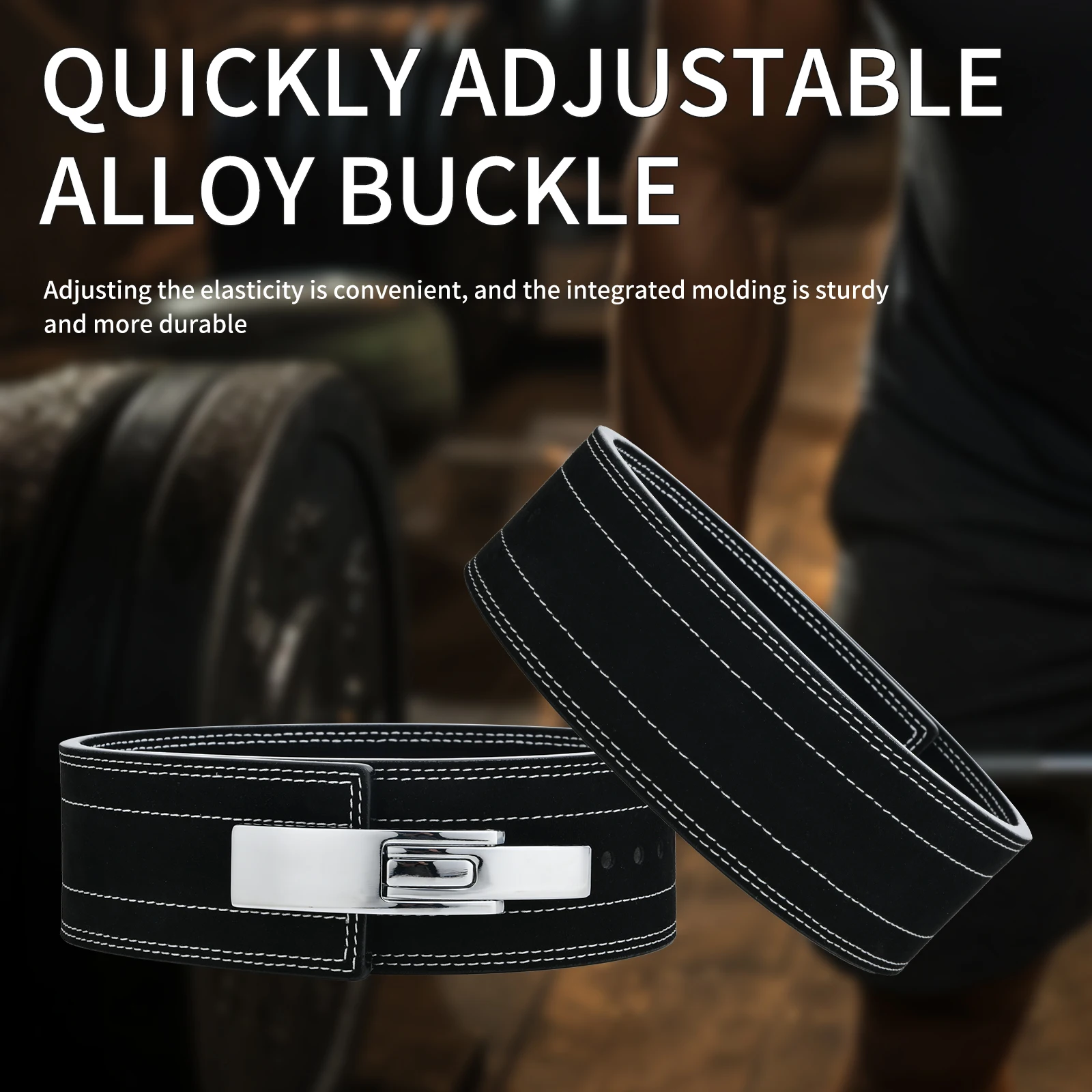 Weightlifting Belt Hard Pull Squat Free Adjustment Fitness Belt Lumbar Strength Training Back Support Lumbar Protection