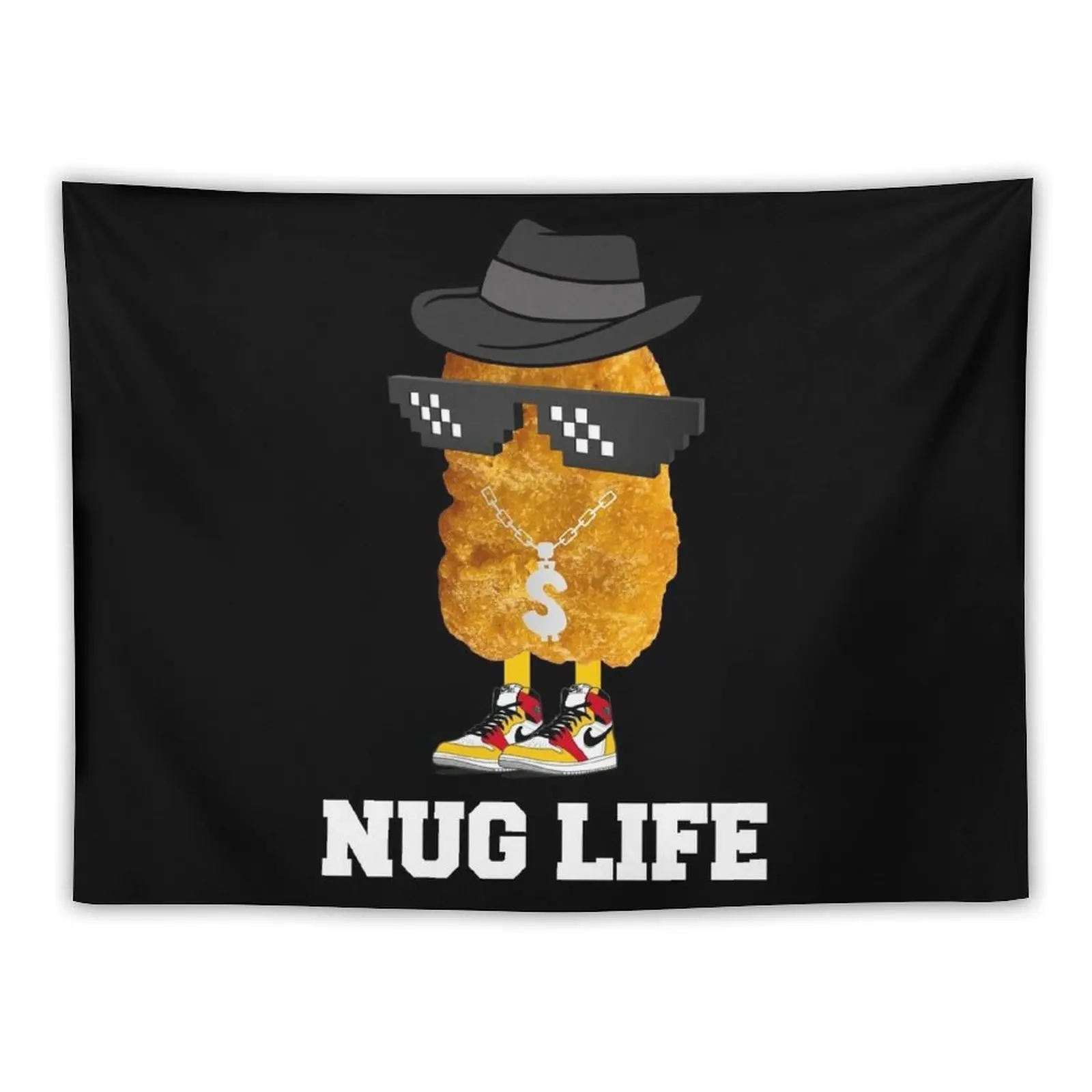 Nug Life McDonalds Chicken Nuggets Tapestry Cute Room Things Wall Coverings Tapestry