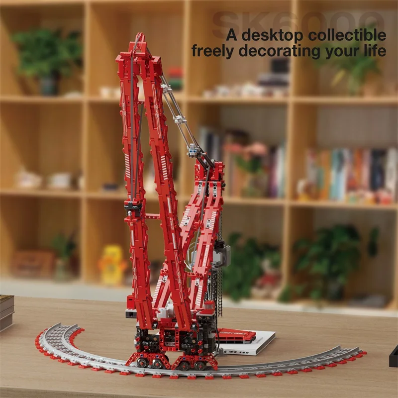 

1196pcs MOC Technical Remote Control SK6000 Crane Building Blocks Bricks Assembling Model DIY Toys for Boys Birthday Gift Set