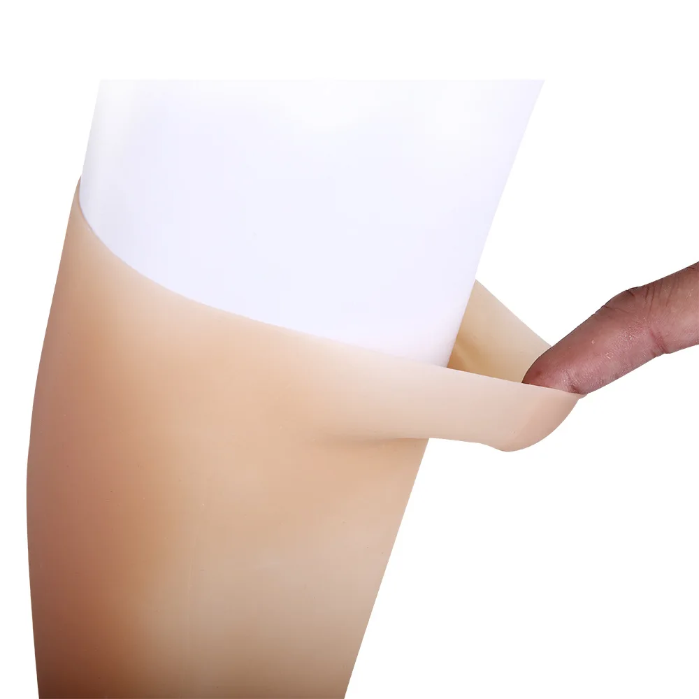 Cicatrices de panturrilha, cobertura de marca de nascença, capa de perna de beleza de silicone, almofada de panturrilha, ortopédicos, capa de pele falsa de silicone para braço.