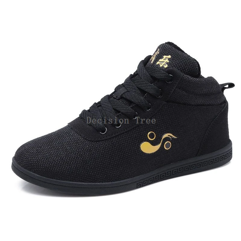 

2025 chinese traditional style tai chi shoes canvas cotton shoes winter fleece sports shoes for martial arts performance shoes