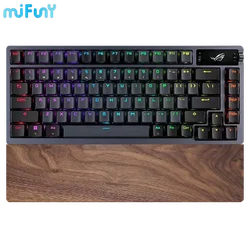 Mifuny Black Walnut Keyboard Hand Rest Custom Wrist Plam Relife Ergonomic for ROG NX/RX TKL 84/104key Falchion Claymore Handrest