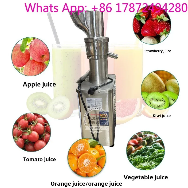 Commercial Stainless Steel High Power Juicer Por    Electric Juice Extractor for Restaurant and Hotel 220V New Condition