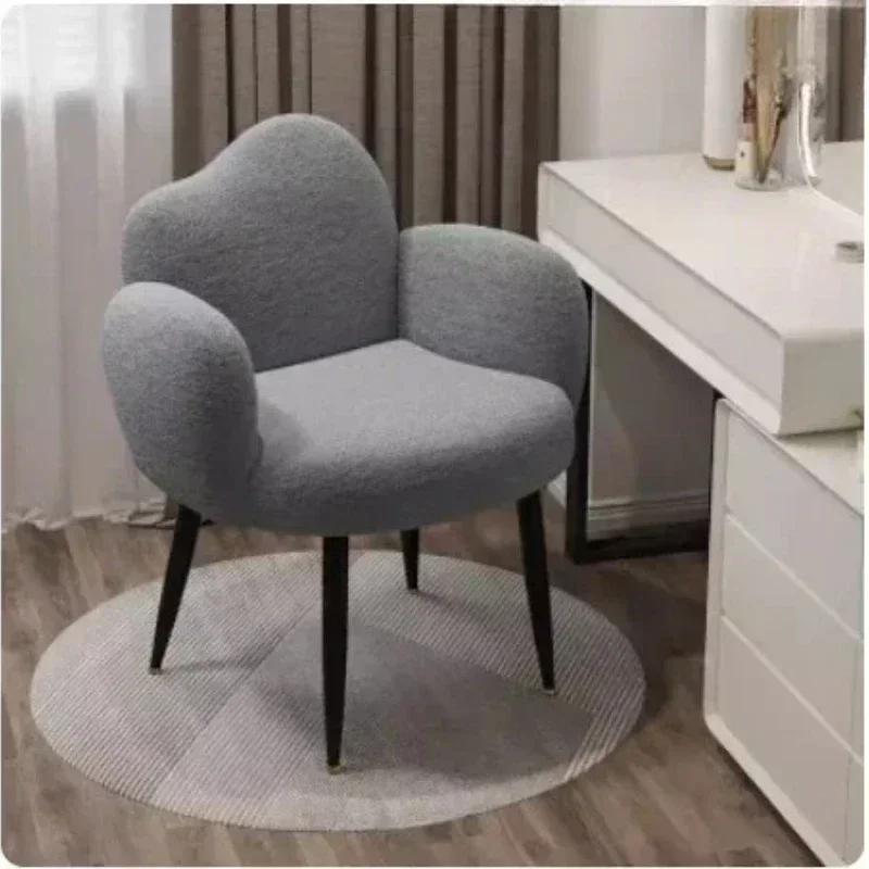 New model Household Goods Makeup Stool Cream Wind Makeup Chair Girls Bedroom Light Luxury Simple Manicure Chair Dresser Stool