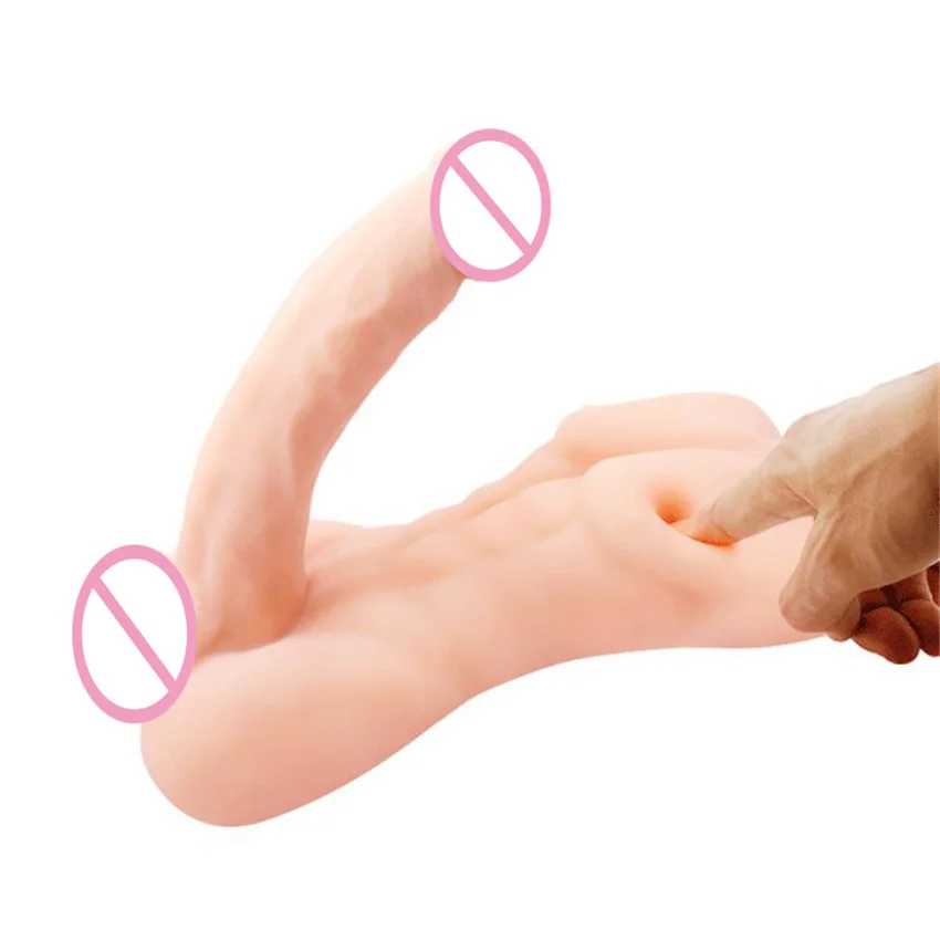 Pocket Size Half Body Sex Doll Vibrator Sex Toy for Women Gay Male Masturbator Buttt Plug Torso Doll Female Vibrating Dildo 18+