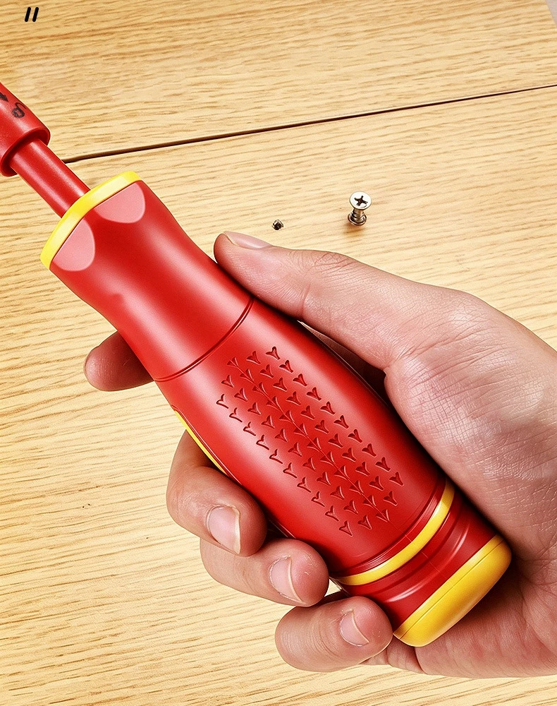 Isolierter Schraubendreher-Satz für Elektriker, magnetische Kreuzschlitz- und Schlitzbits, austauschbare Mehrzweck-Reparaturwerkzeuge – Detail 9