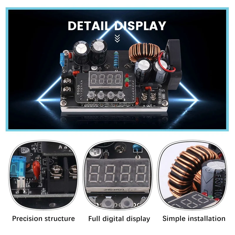 DKP6008 CNC Adjustable DC Step-Down Regulated Power Supply Module/Constant Voltage And Constant Current Voltmeter