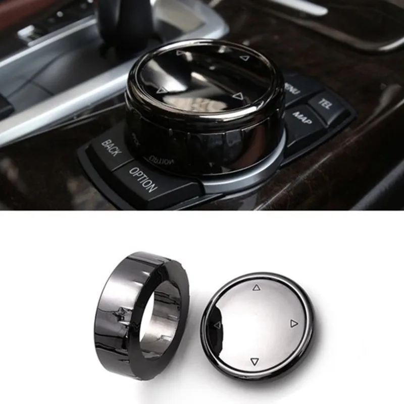 Black Multimedia Knob Retrofit (For Small Knob Only) For BMW F30 F10 3 Series 5 Series X3 X5