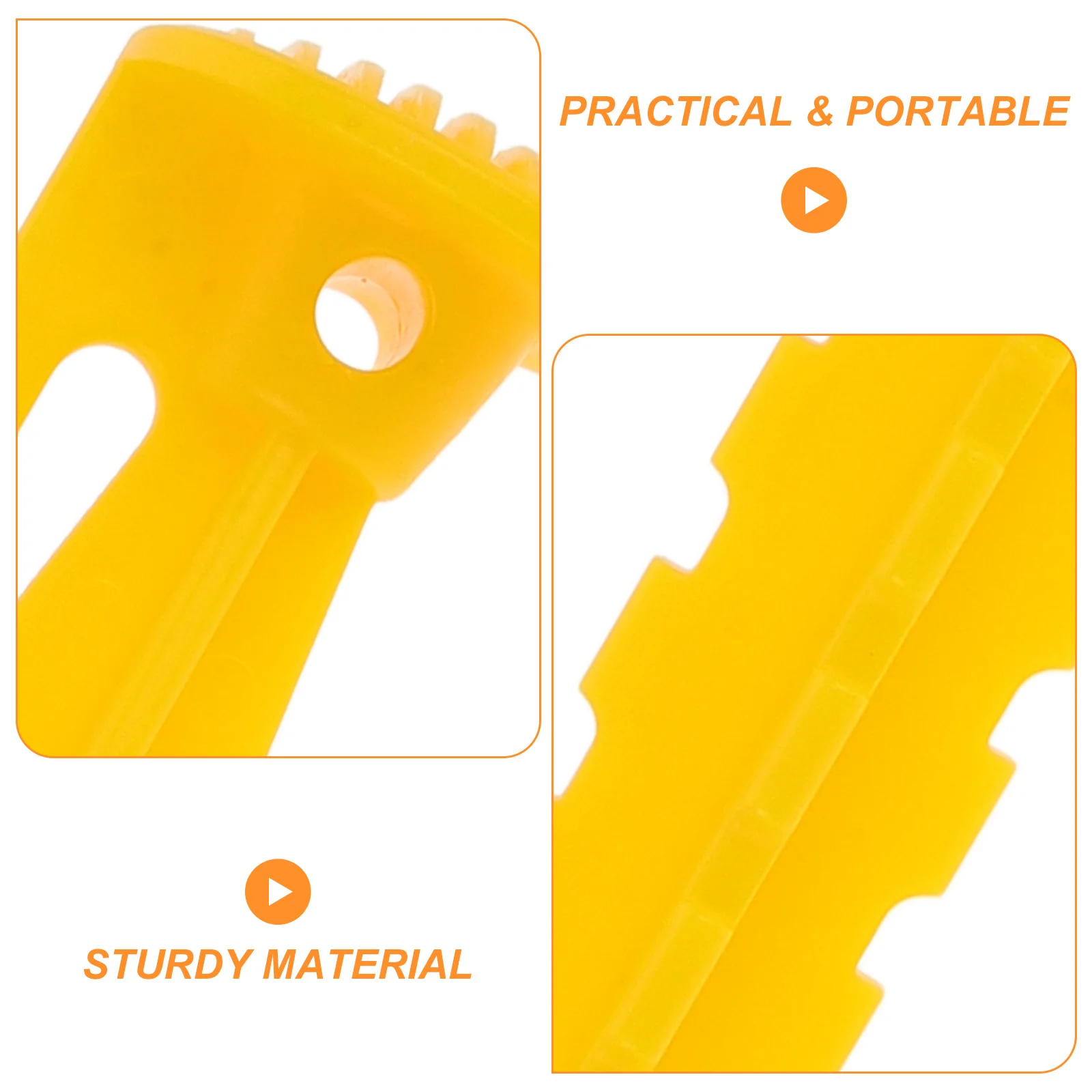 

12Pcs Tent Stakes Heavy Duty Plastic Pegs Portable Camping Outdoor Lawn Tarp Canopy Stakes Replacement Tent Pegs