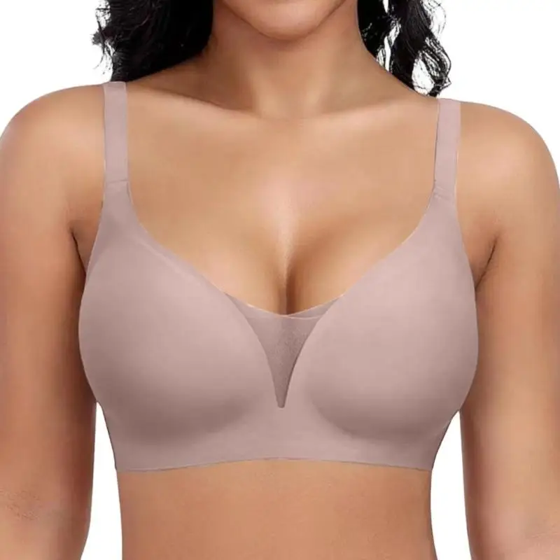 Wireless Push Up Bras for Women Full Coverage Seamless Bra Supportive Everyday Comfortable Bralette