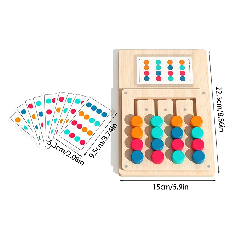 Jouets de puzzle de couleurs assorties, jeu de casse-tête Montessori pour enfants âgés de 3, 4, 5, 6, 7 ans, jouets de voyage sur route pour garçons et filles