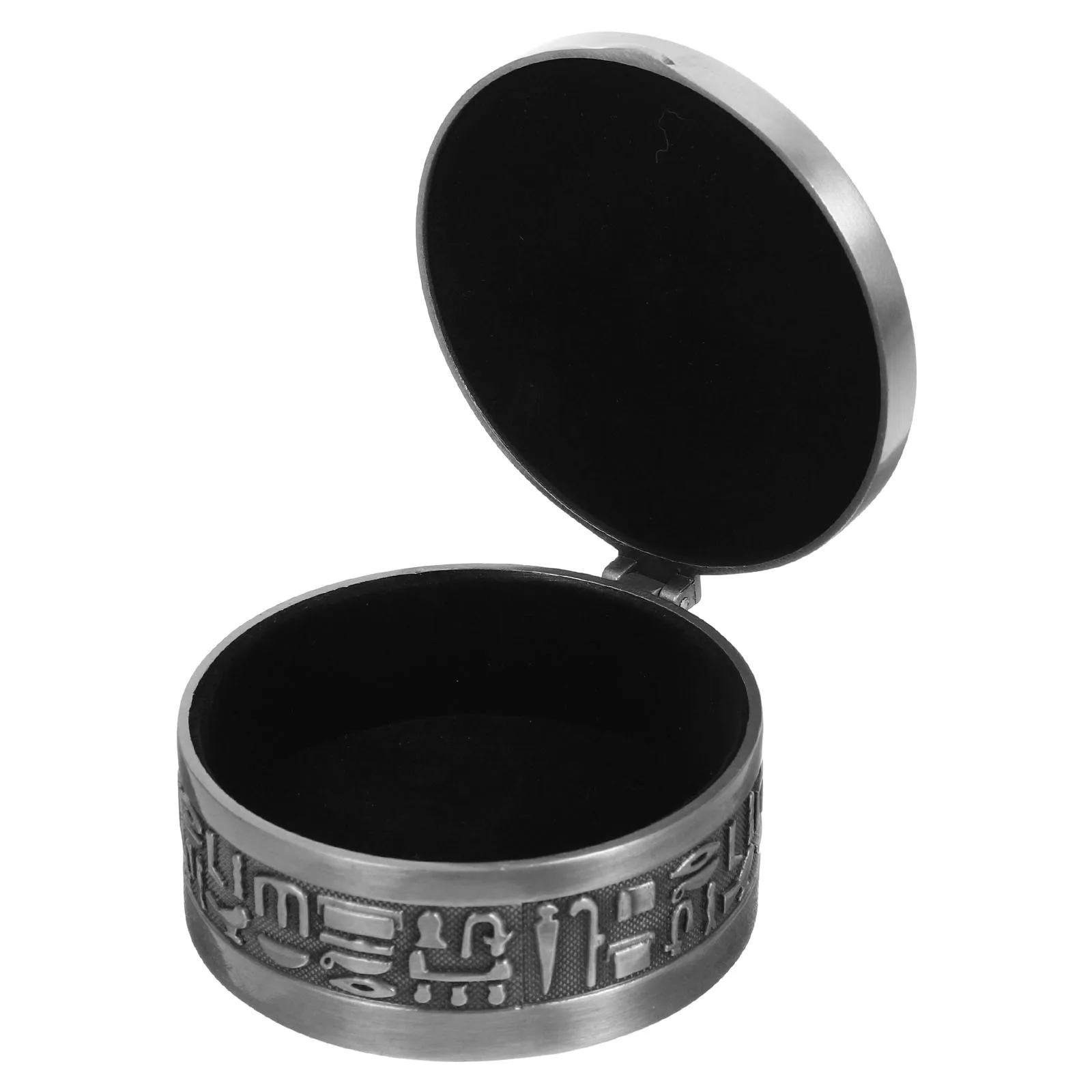 

1pc Jewelry Box Vintage Aluminum Trinket Storage Case For Rings Earrings Necklaces Bracelets Organizer Retro Sundries Holder