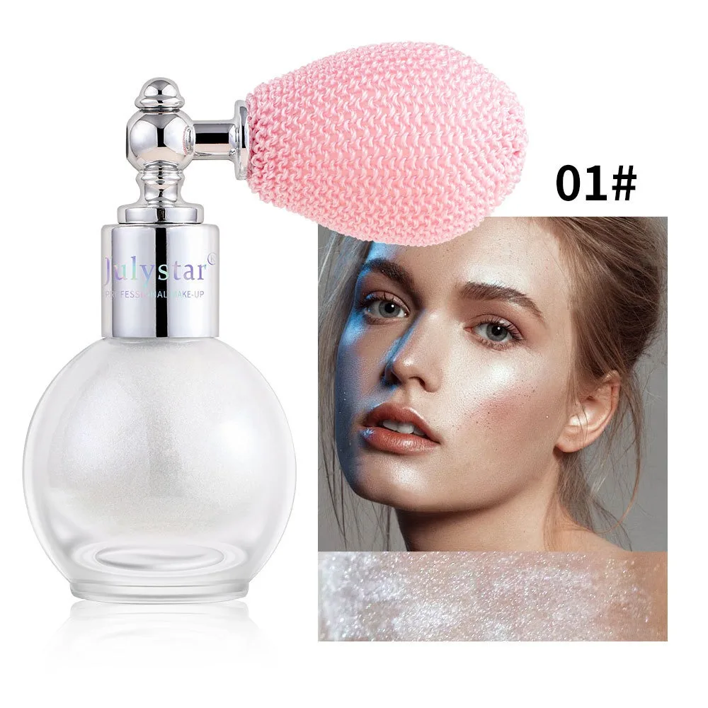 Highlighter-Spray für Gesicht und Körper, Schimmer, schweißfest, langlebig, für Bühnenparty-Make-up, strahlendes Finish, hübsche Make-up-Schönheit