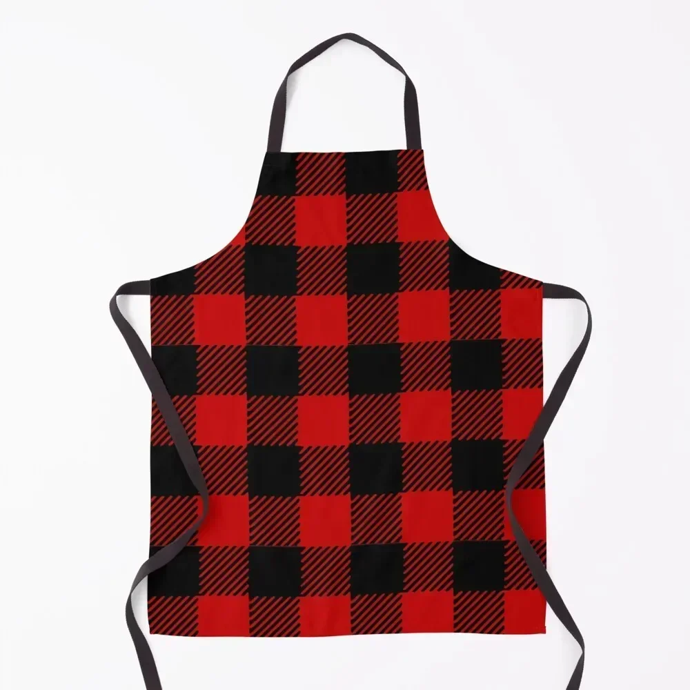 

Red plaid pattern Apron Kitchen Special Accessories Christmas gift Kitchen Things For Home manicurist Apron