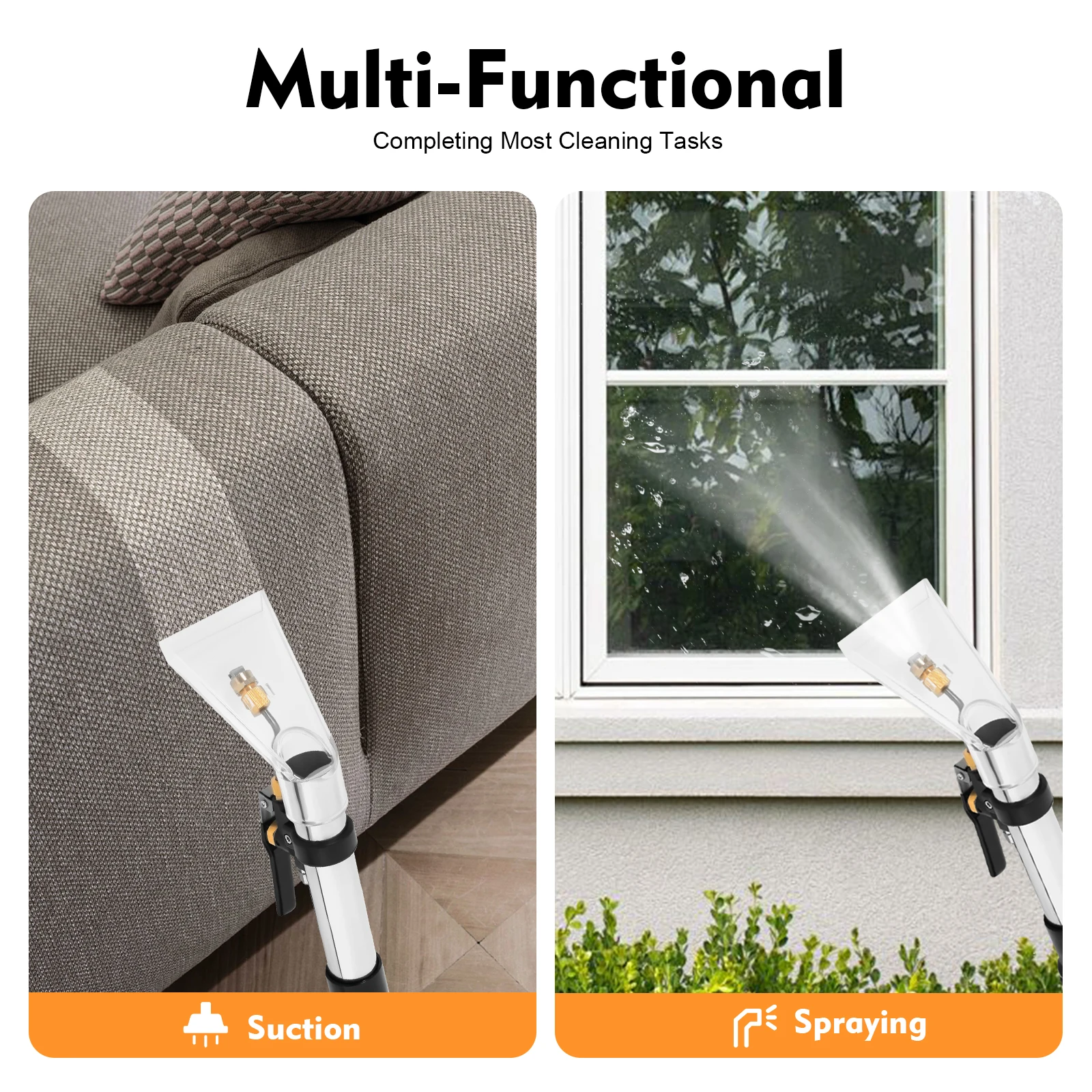 Limpador comercial de carpetes 40l/11gal, máquina de limpeza de piso multiuso 3 em 1, extrator resistente, máquina de lavar a vácuo