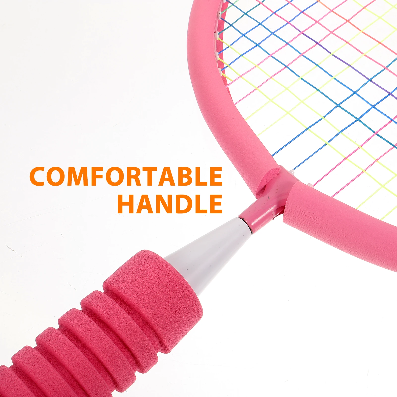 

1 set Childrens Badminton Set 3 Balls Pink Durable Lightweight Family Outdoor Sports Game Kids Rackets Kids Badminton Set Toy