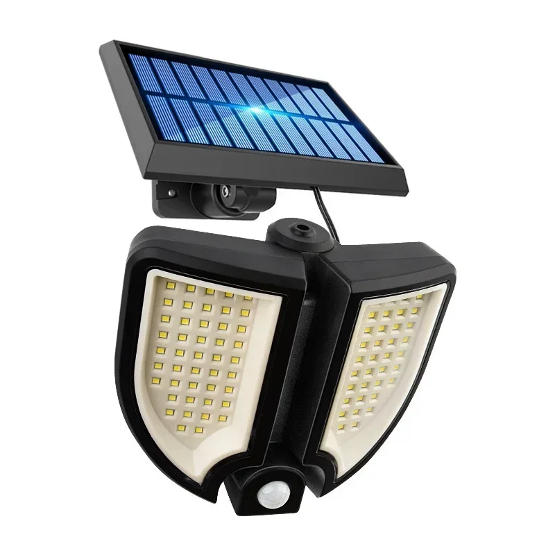 

New Solar Powered Lights Outdoor With Remote Control, Auto Dusk To Dawn, Motion Sensor, Adjustable 90LED Solar Security Flood Li
