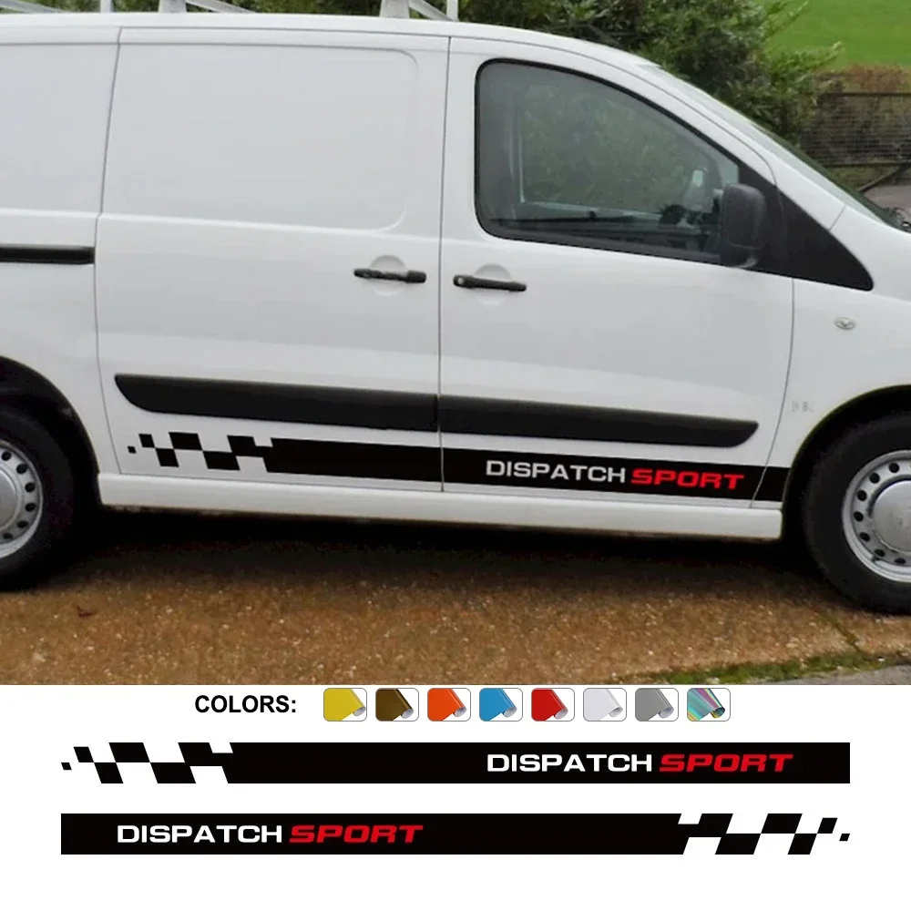 Car Door Side Sticker For Citroen Dispatch Jumpy Camper Van Body Graphics Racing Sport Vinyl Decor Decal Tuning Auto Accessories