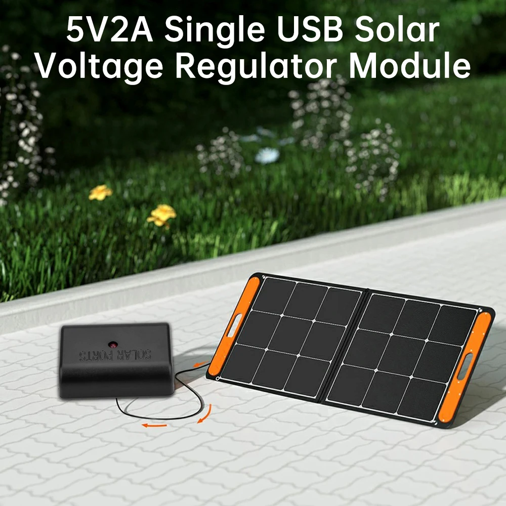 TZT 5V 2A Solar Panel Power Bank USB Charge Voltage Controller Regulator 5-22V To 5V Step Down Module With LED Indicator