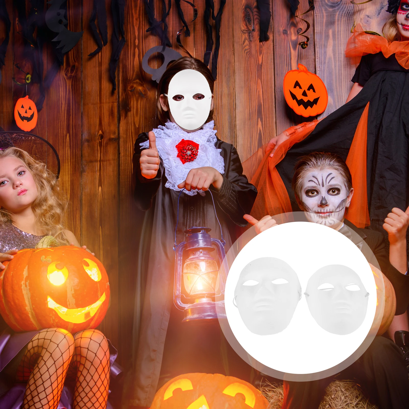 

DIY Hand Painted Mask Pulp Maskierte Ballmaske Adult White Paintable Craft Lovers