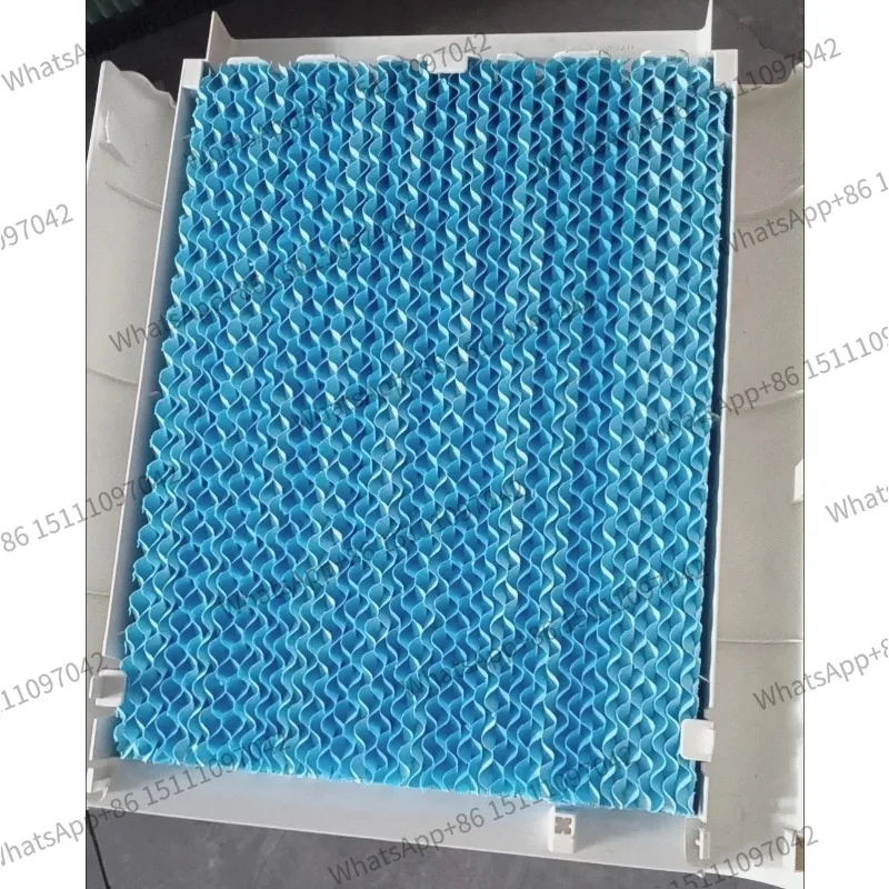new 1pcs For Midea air conditioning fan accessories kraft paper wet curtain AC120-17ARW 262*352*40mm blue Air Conditioner Parts