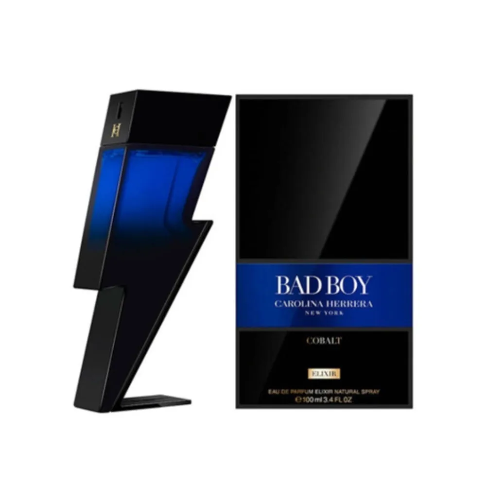 عطر رجالي فاخر من CH Bad Boy Designer Spray Eau De Parfum Le Parfum، إصدار Lightning، عطر يدوم طويلاً للرجال