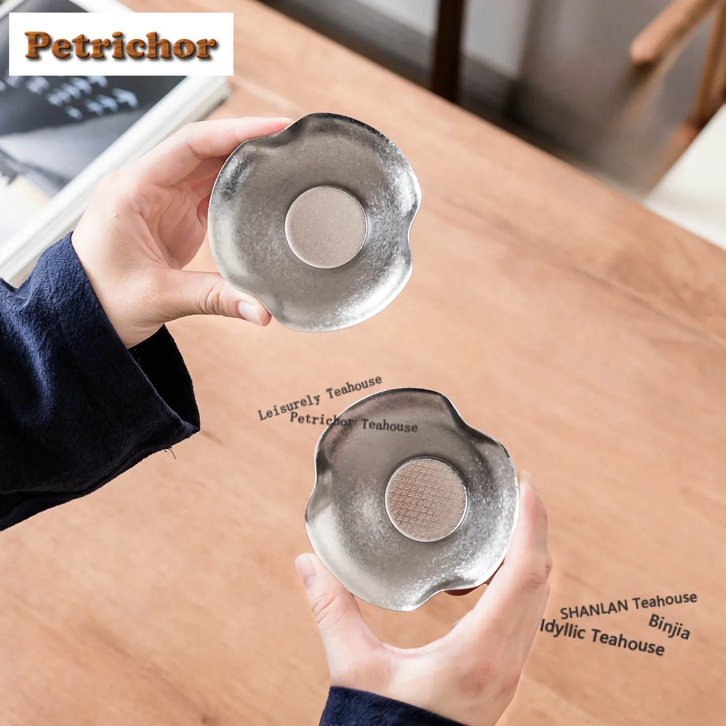 Pure Titanium Tea Separator Infusor Handmade Tea Sieve Tea Strainer Dispenser Tea Maker Tea Filter Tea Items Accessories Craft