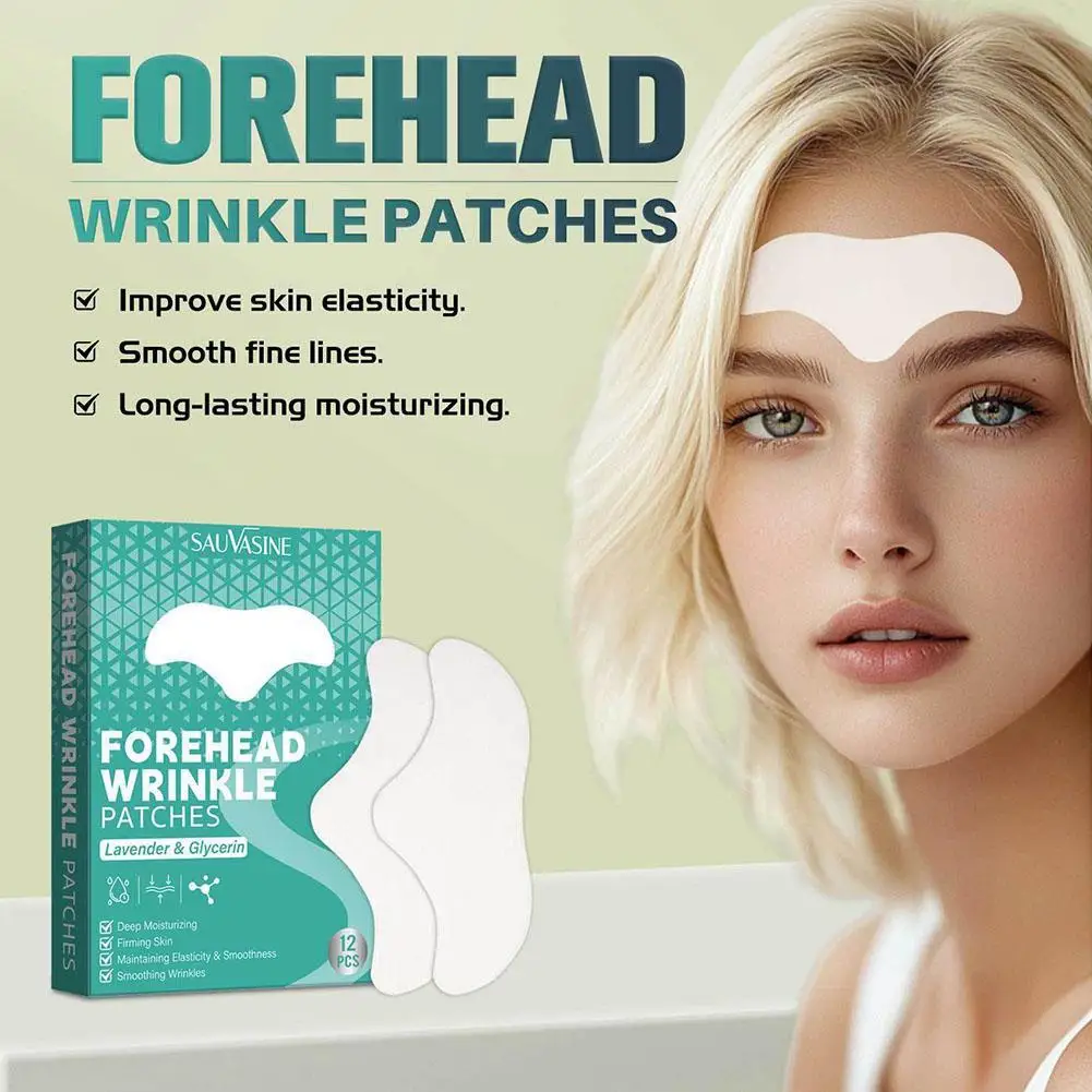 12pcs/set Anti Wrinkle Forehead Patch Silicone Patch Soft Comfortable Easy Facial Eye Anti-aging Face Skin Care Tool New