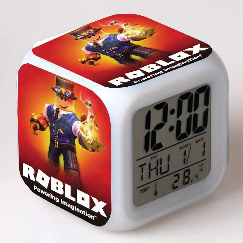 Games Roblox Roblox Electronic Clock Creative Birthday Gift Night Light  Spiderman Captain America Bubble Milk Tea Plush Toys