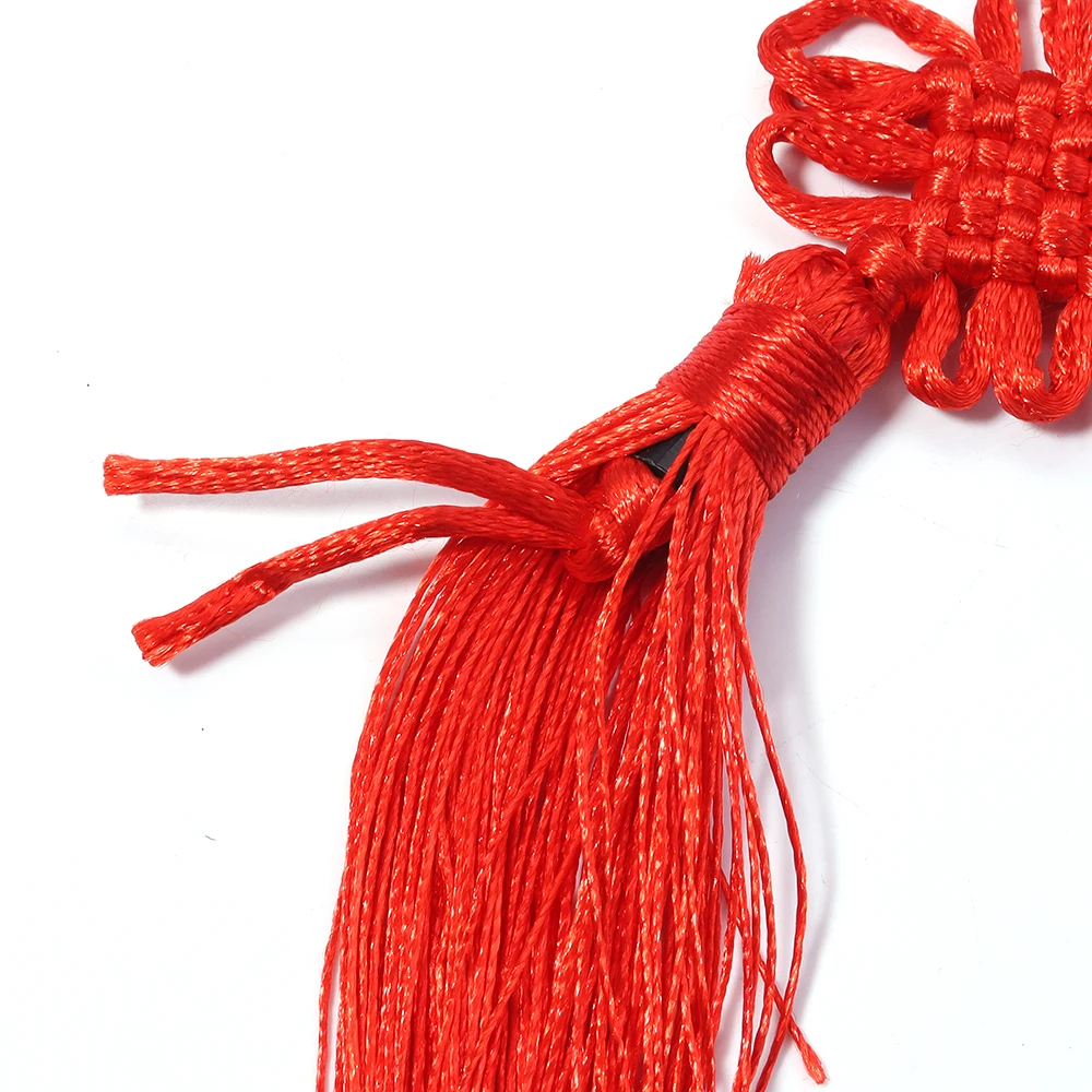 10PCS Handmade Chinese Knots Fortune Tassels Satin Silk Floss Tassel for New Year's Gifts Spring Festival DIY Craft Decor