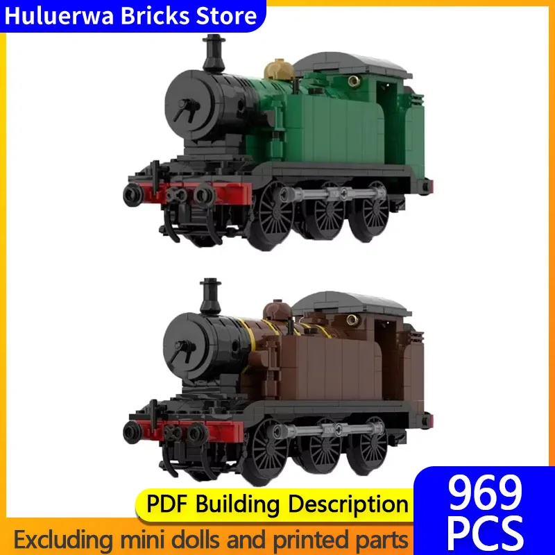 Beliebte Anime Zug Modell MOC Bausteine 0-6-0 Eisenbahn Motor Modulare Technologie Geschenke Urlaub Montieren Kinder Spielzeug Anzug