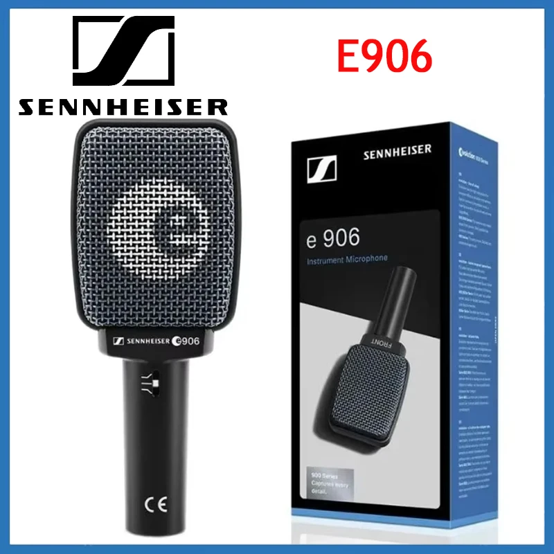 Micrófono Supercardioide Sennheiser E906 de Alta Calidad, Micrófono para Instrumentos con Abrazadera para Batería y Guitarra, Gran Venta