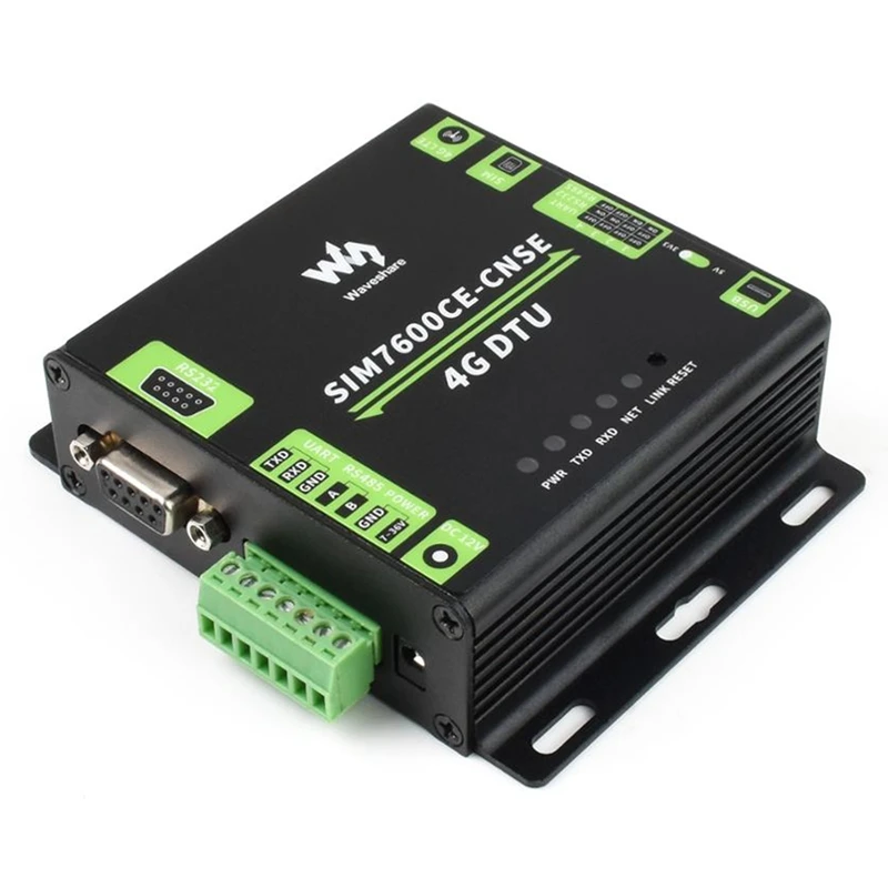 Waveshare SIM7600CE-CNSE เกรดอุตสาหกรรม4G DTU RS232/485 /ttl ถึง4G LTE สำหรับประเทศจีนปลั๊ก US ตะวันออกเฉียงใต้