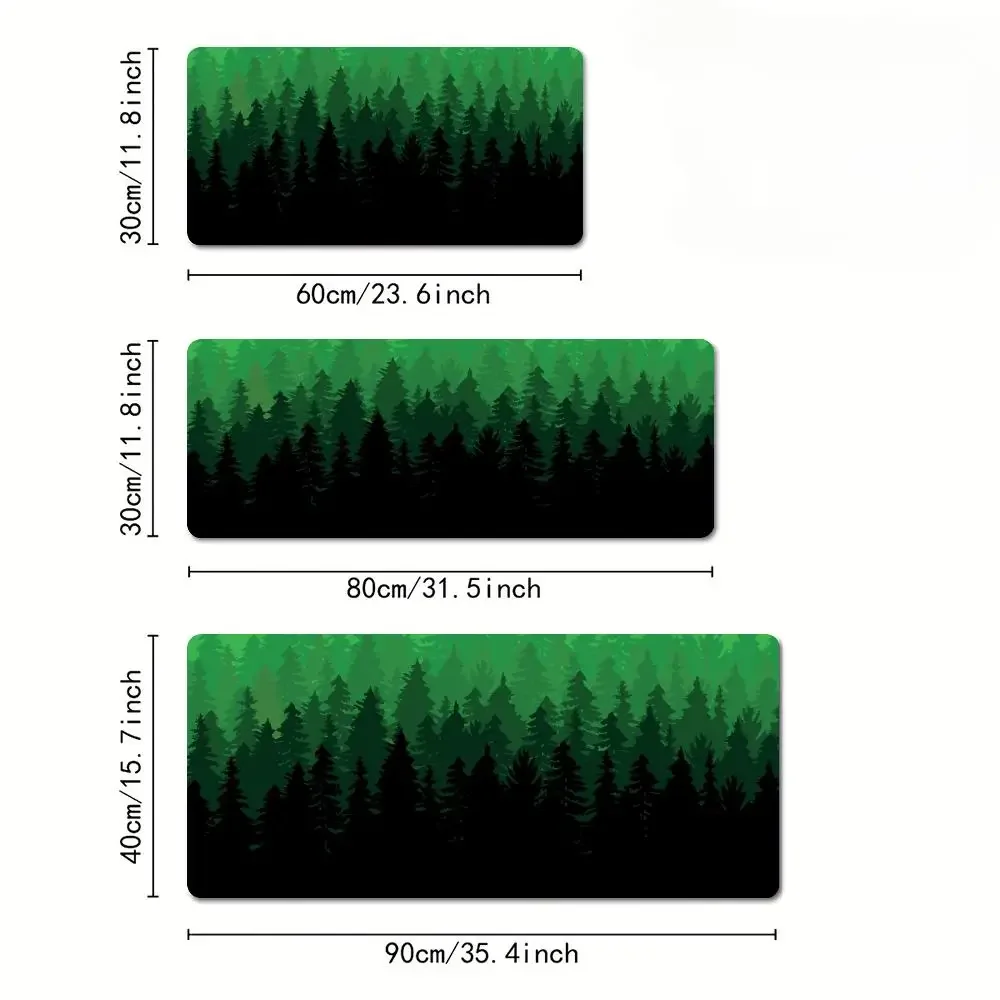 لوحة ماوس بتصميم توضيحي للغابات الفنية الرقمية، حصيرة مكتبية، حصيرة ألعاب، ملحقات الكمبيوتر، لوحة مفاتيح مطاطية مضادة للانزلاق، لوحة ماوس توسيع