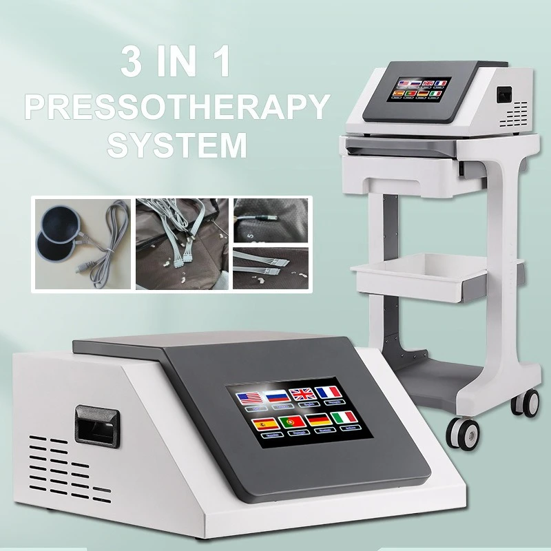 Professional 3 in 1 Pressotherapy System EMS Heating Body Slimming Presso therapy lymphatic Drainage Massage Machine