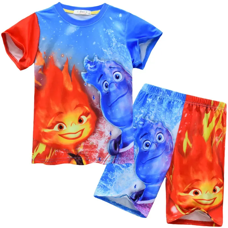 111 www الفتيات الجمرة النار فستان الأميرة قناع الصبي واد المياه تأثيري التي شيرت مجموعة هالوين عنصريات زي مجنون مدينة G