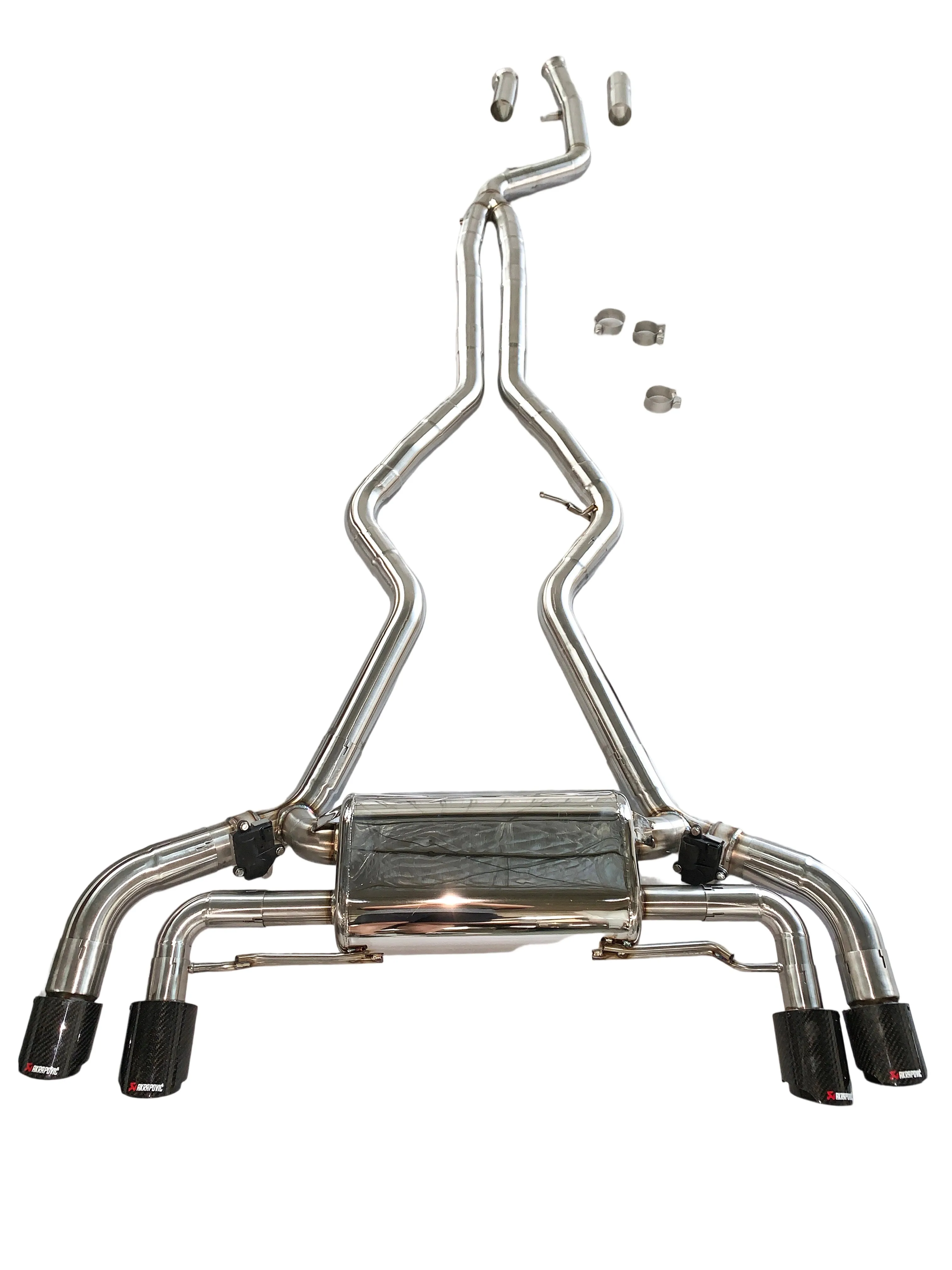 

GFC catback exhaust muffler for 2020~2025 BMW M340i G20 3.0T，Car electric valve exhaust system made of 304 stainless steel