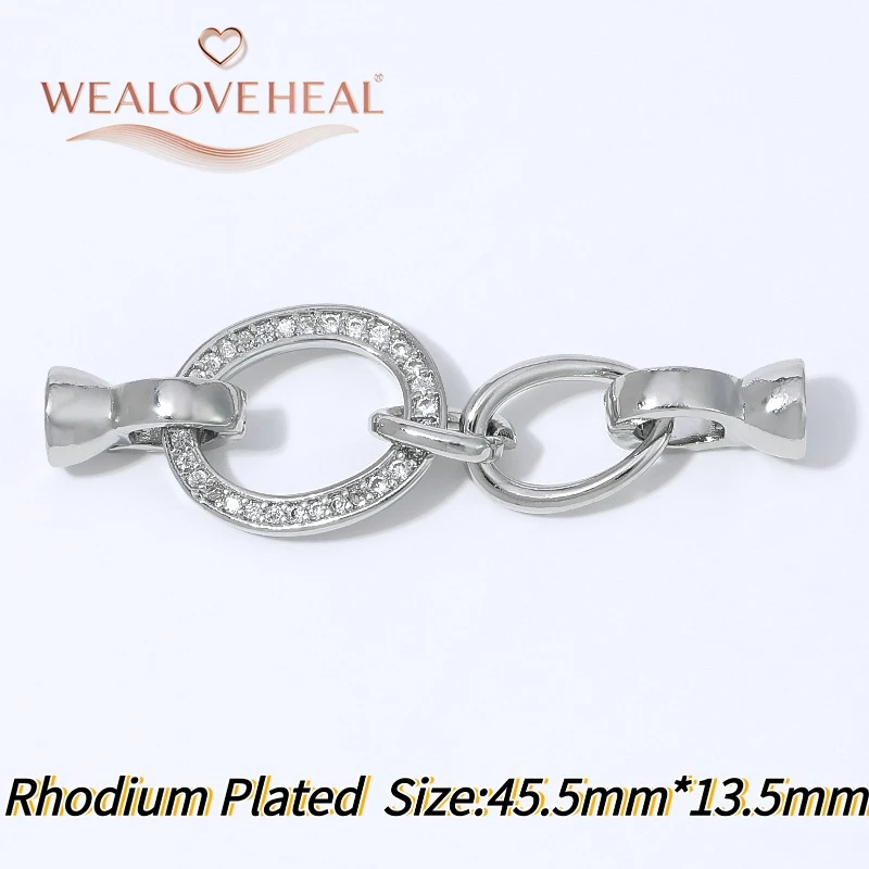 18K vergoldeter Messing-Doppelring mit Perlenverschluss, mikrobesetzter CZ-Oval-Verbindungsstück mit Schalenenden für DIY-Schmuckherstellung – Detail 20