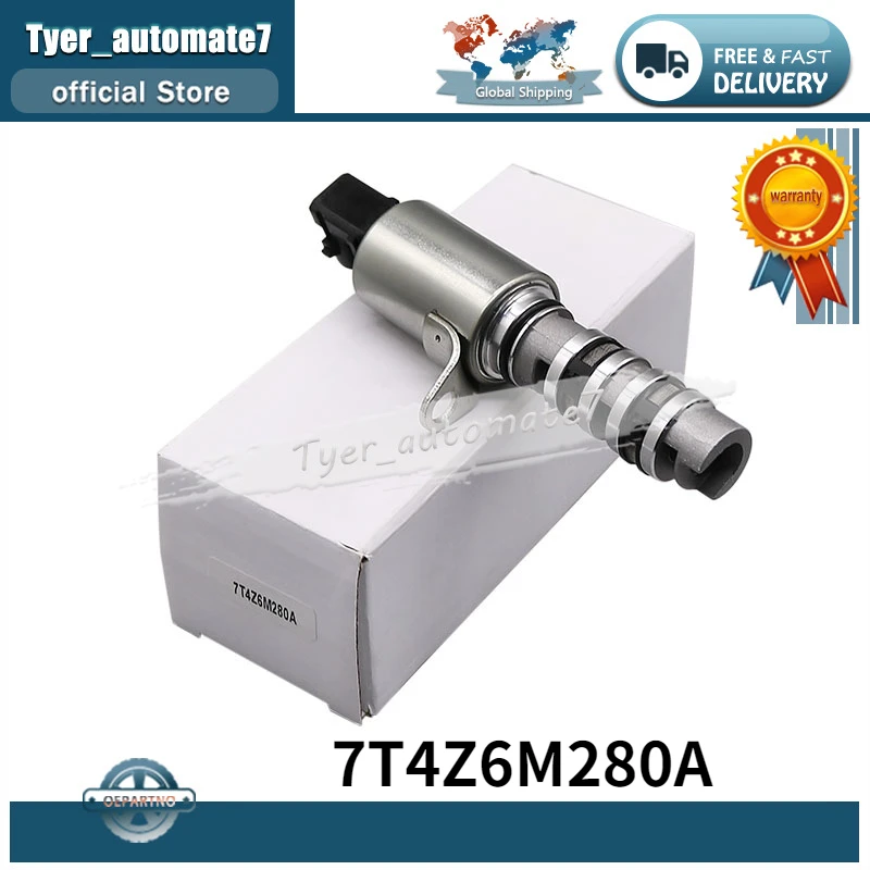 Solenóide de sincronização de válvula variável 7t4z6m280a 7t4z-6m280-a para ford edge explorer flex fusão taurus lincoln mkz mercúrio sable