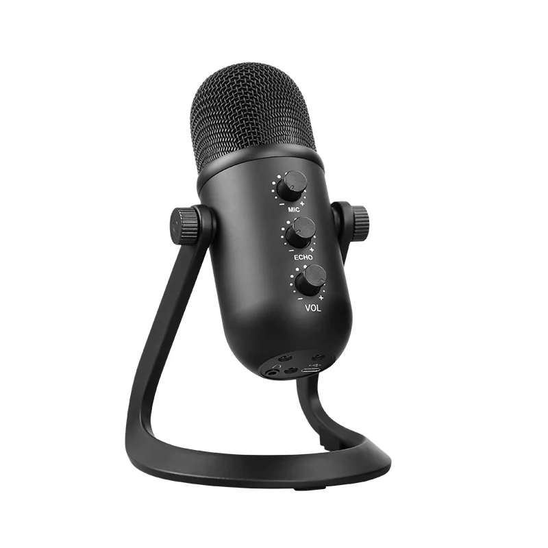 

USB Condenser Cardioid Microphone with Volume Control Mute Button for Streaming