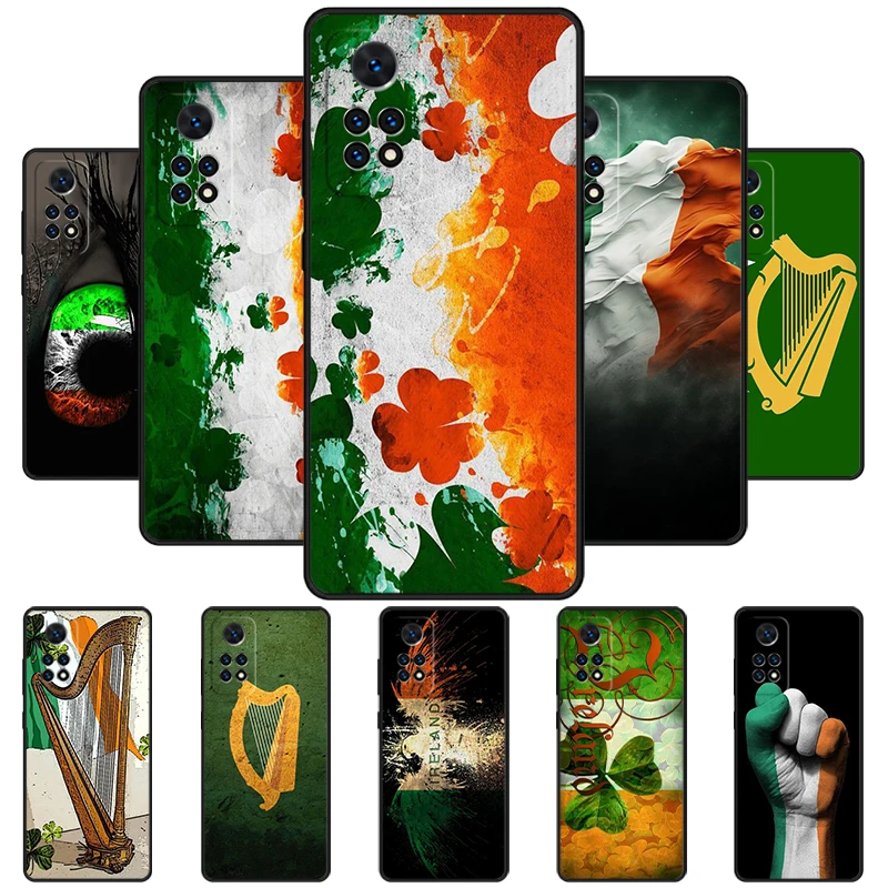 Ireland Irish Flag Phone Case For Redmi Note 11 EPro 11S 10T 9S Promax 8 Pro Xiaomi Mi 11 12X 12S Ultra Cover