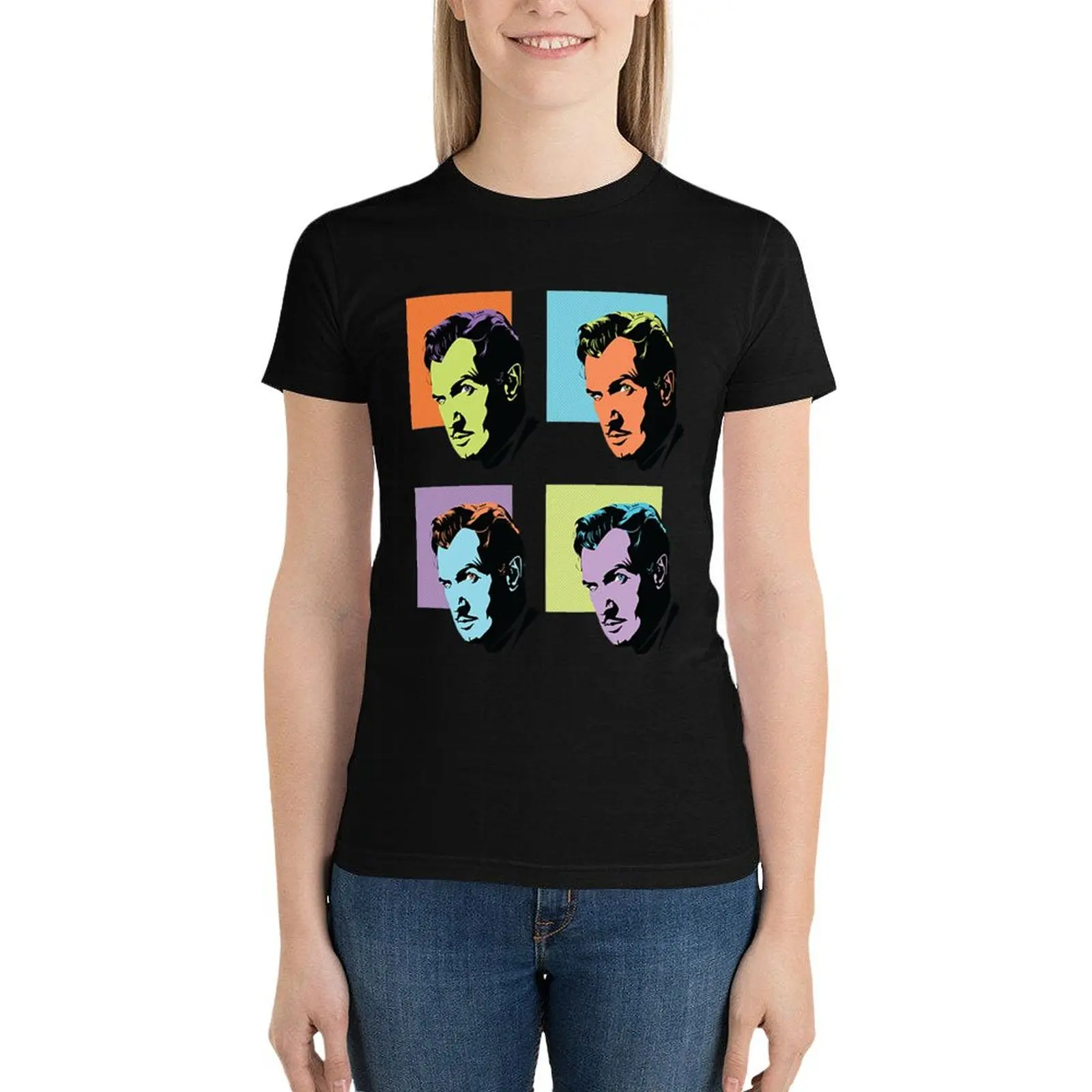 Vincent Price (Duplicates) T-Shirt hippie clothes kawaii clothes tees Women's cotton t-shirt