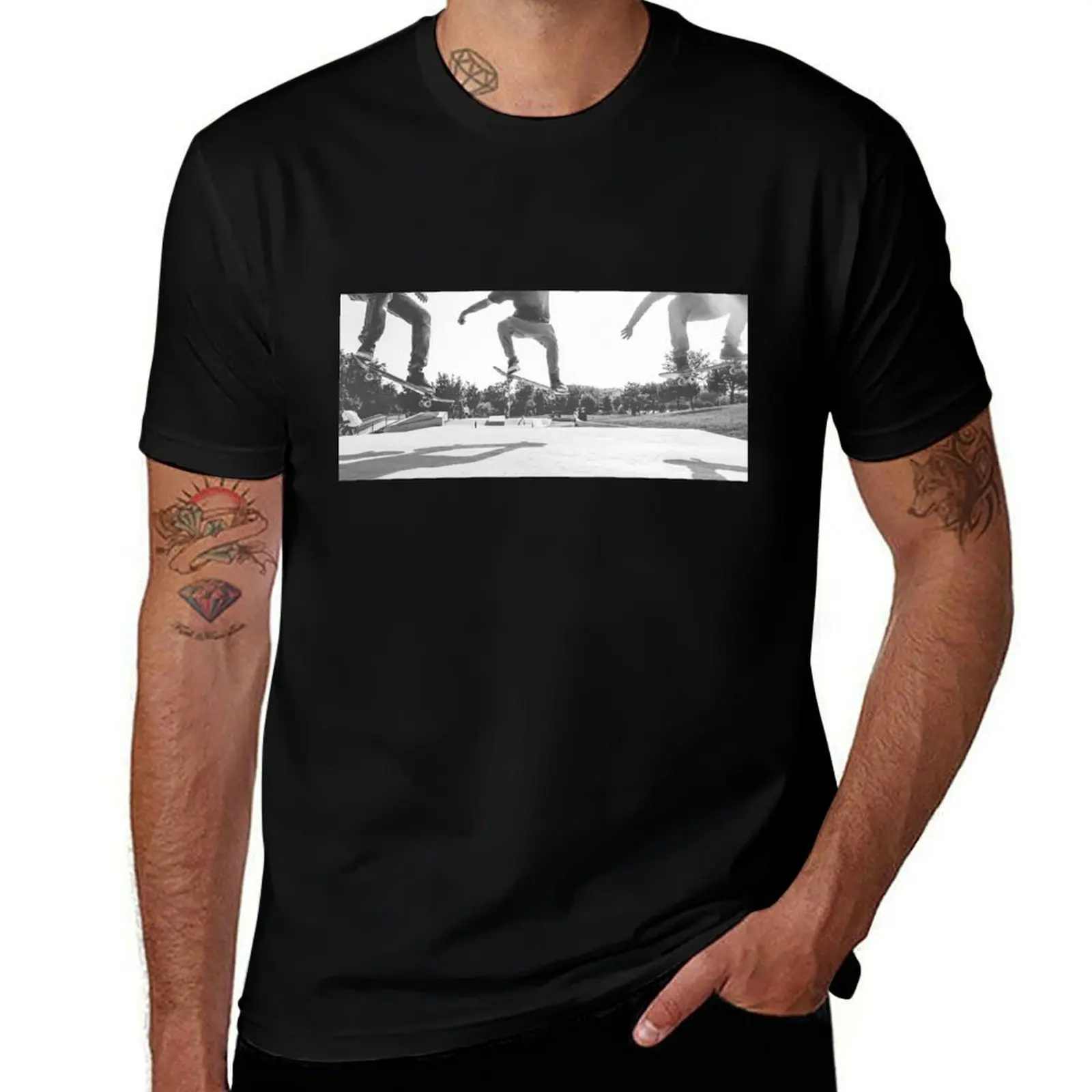 Skate Bro's, Skate Culture, Skaters, Sk8, Kick, Push, Skateboarding T-Shirt Minimalist Casual Short Sleeve Top T-Shirt