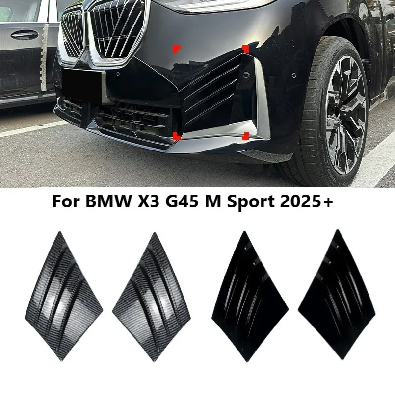 

Car Front Air Vent Grille Cover for BMW X3 G45 M Sport 2025+ Side Wind Knife Diffuser Decoration Auto Parts Car Accessories