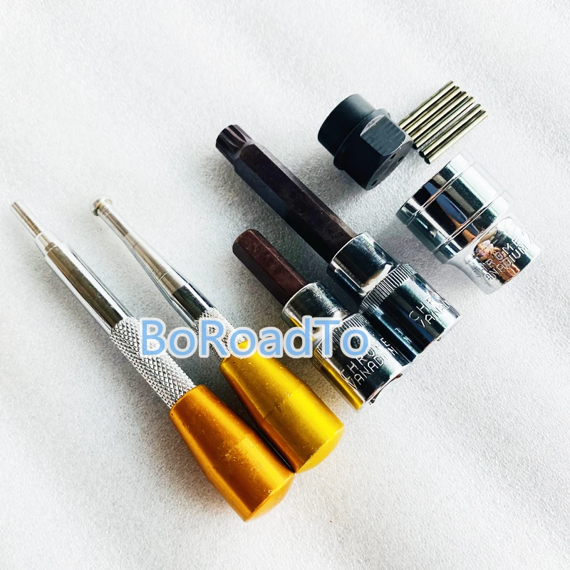 6pcs Diesel Common Rail Injector Nozzle Disassemble Tool For BOSCH DENSO Three Jaw Wrench