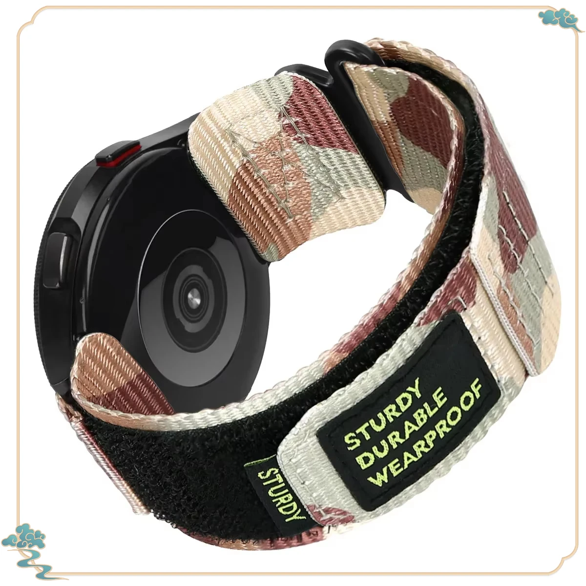 22 mm 20 mm Camouflage-Nylonarmband für Samsung Galaxy Watch 7 6 5 4 40/44 mm 6 Classic 43 47 mm Band für Huawei Watch GT5 4Pro Band