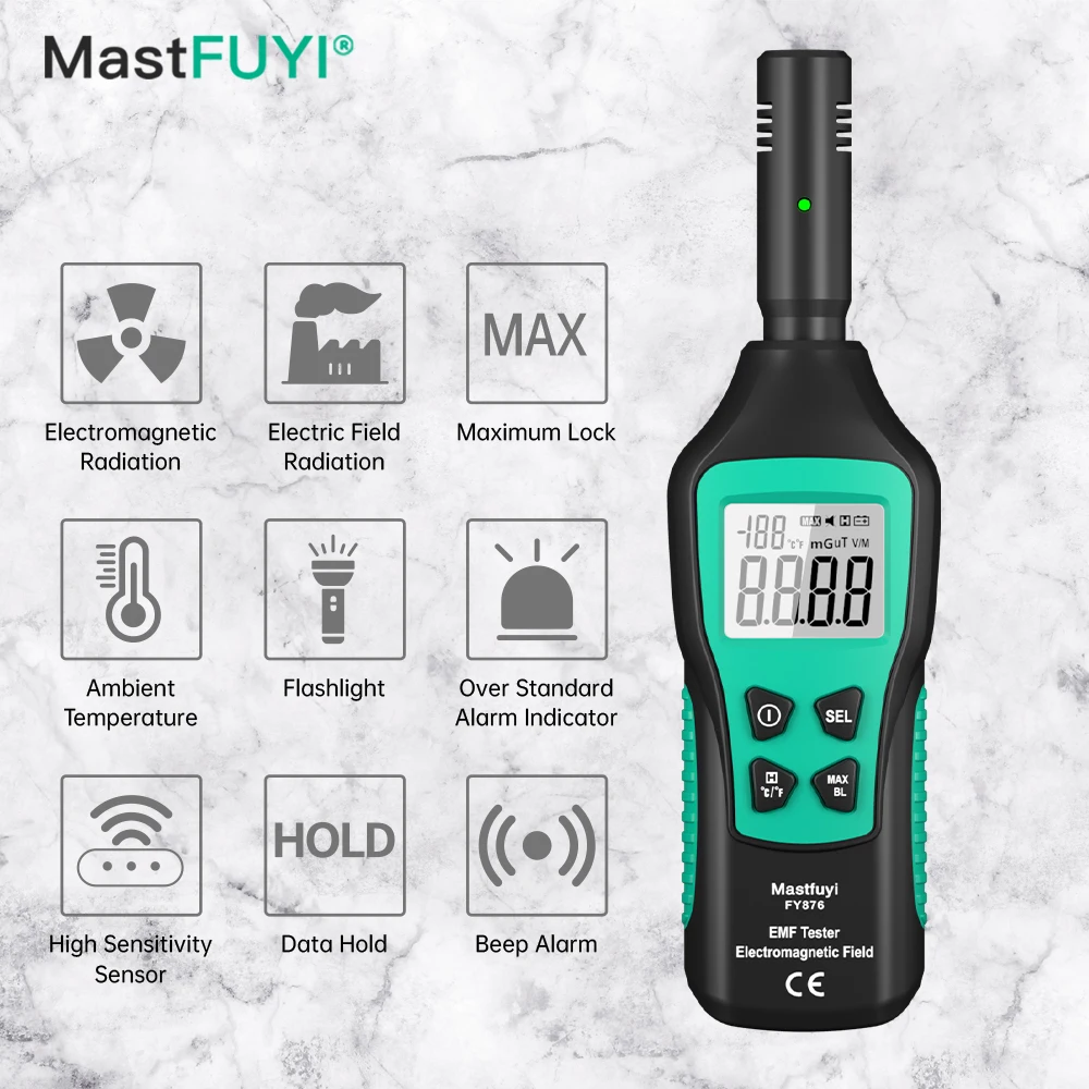 

Ручной детектор радиометра, монитор, измеритель электромагнитного излучения, монитор, бытовой высокоточный тестер волн, ЭДС