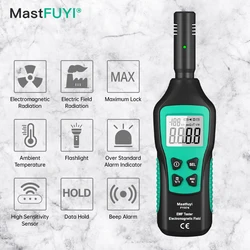 El radyometre dedektörü monitör metre elektromanyetik radyasyon dedektörü monitör ev yüksek hassasiyetli dalga Tester EMF